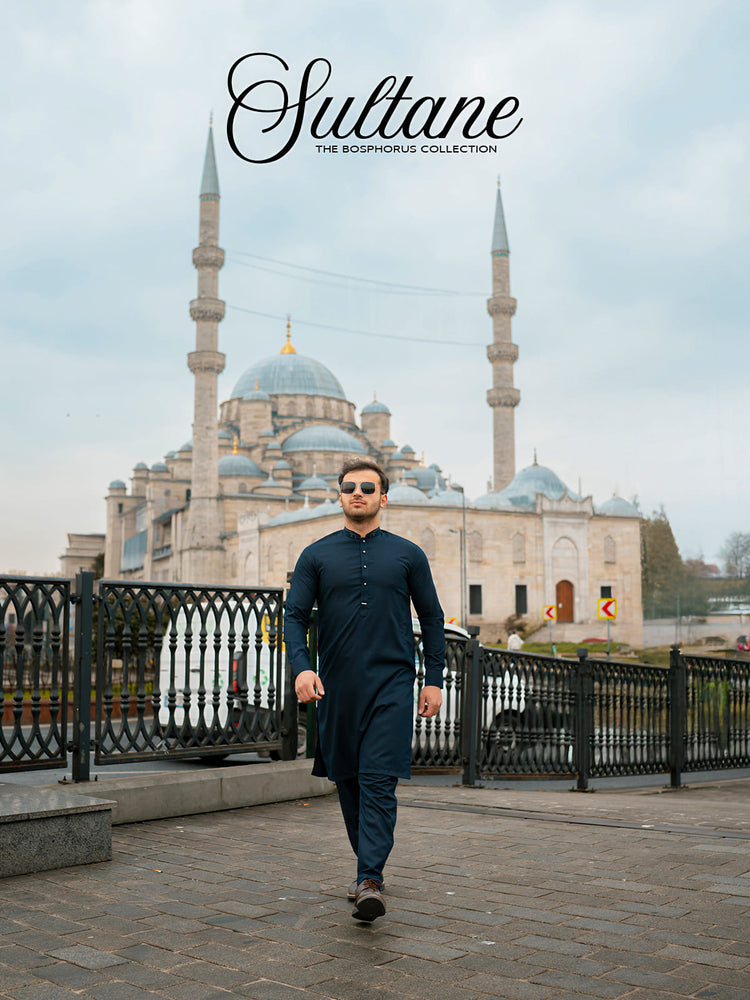 SGF mobile banner — premium quality men’s shalwar kameez fabrics, heritage fabric brand Pakistan website banner design.